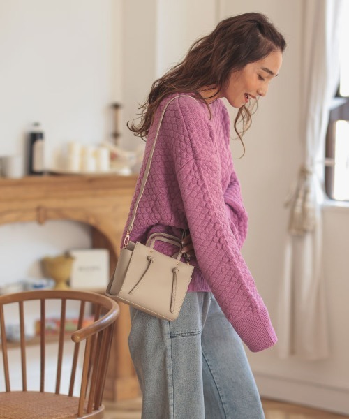 DONOBAN(ドノバン)の「ポップコーンニット(ニット/セーター・レディース・マスタード/ラベンダー/アイボリー/ブルーグレー・F)」の20枚目の写真