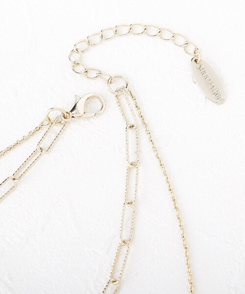 SHOO・LA・RUE(シューラルー)の「◆ボールチェーン&プレートネックレス(ネックレス・レディース・シルバー/ゴールド・00)」の5枚目の写真