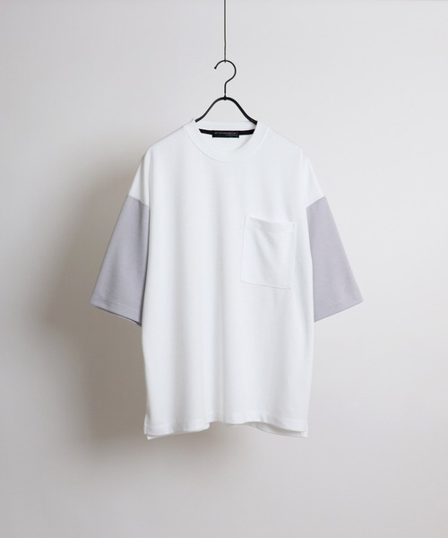Confirm（コンファーム）の「ライトポンチルーズシルエットTシャツ【Confirm】（Tシャツ/カットソー・メンズ・ナチュラル/ホワイト/ブラック/ライトグレー/ブラウン/グリーン/ホワイト×グレー/チャコールグレー・L/M）」の3枚目の写真