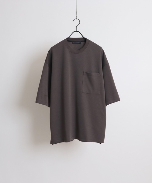 Confirm（コンファーム）の「ライトポンチルーズシルエットTシャツ【Confirm】（Tシャツ/カットソー・メンズ・ナチュラル/ホワイト/ブラック/ライトグレー/ブラウン/グリーン/ホワイト×グレー/チャコールグレー・L/M）」の6枚目の写真