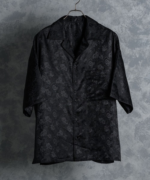 KUUUPY（クーピー）の「Flower Jacquard Open Collar Shirts