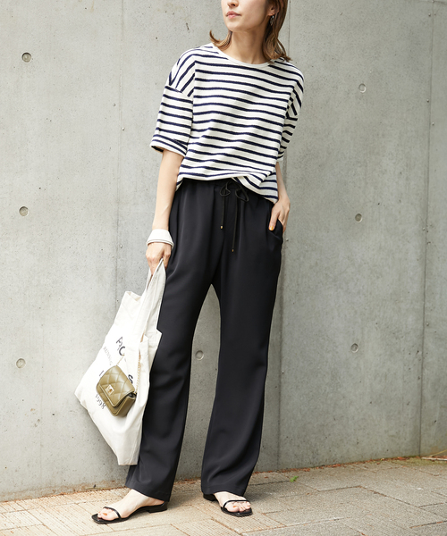 FENNEL新品未使用⭐パンツ⭐定価15800円 吸水速乾/接触冷感/ウォッシャブル/防シワ加工】接触冷感タック