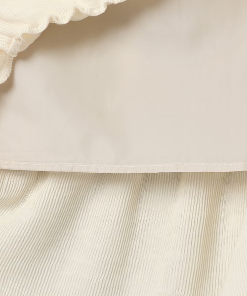 JEANASIS（ジーナシス）の「キリカエギャザーナロースカート/352416（スカート・レディース・オフホワイト/スミクロ/パープル・FREE）」の10枚目の写真