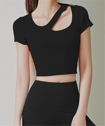 FREE BLUES（フリーブルース）の「カップ付きトレーニングフィットネスウエア/ヨガトップス（スポーツブラ）」