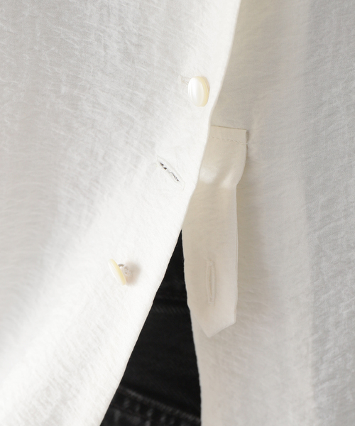 RITO(リト)の「【RITO/リト】STRUCTURE SILK BLOUSE:ブラウス(シャツ/ブラウス・レディース・ホワイト・MEDIUM)」の18枚目の写真