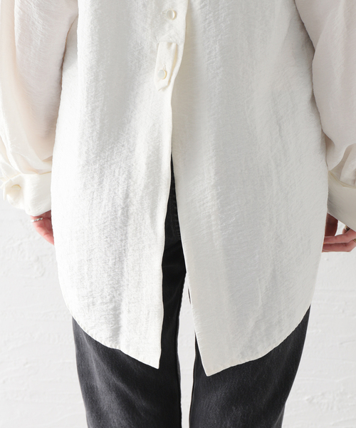 RITO(リト)の「【RITO/リト】STRUCTURE SILK BLOUSE:ブラウス(シャツ/ブラウス・レディース・ホワイト・MEDIUM)」の19枚目の写真