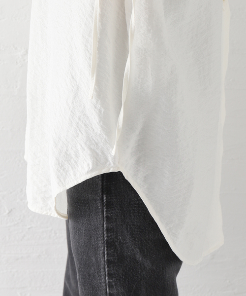 RITO(リト)の「【RITO/リト】STRUCTURE SILK BLOUSE:ブラウス(シャツ/ブラウス・レディース・ホワイト・MEDIUM)」の20枚目の写真