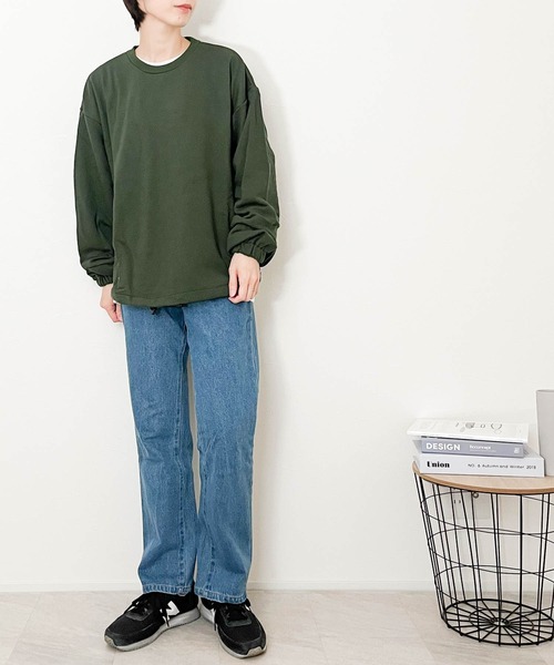 Ritzy(リッツィー)の「裏毛イラストバックプリントクルートレーナー(TOKYO) レディース メンズ(スウェット・メンズ・ホワイト/グリーン/チャコール・MEDIUM/LARGE)」の18枚目の写真
