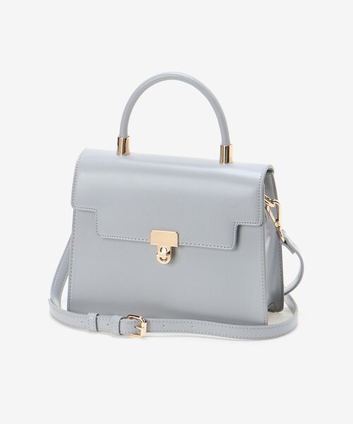 MAJESTIC LEGON（マジェスティックレゴン）の「上品カラーハンドバッグ（ハンドバッグ・レディース・ライトグレー/アイボリー/ラベンダー・FREE）」の3枚目の写真