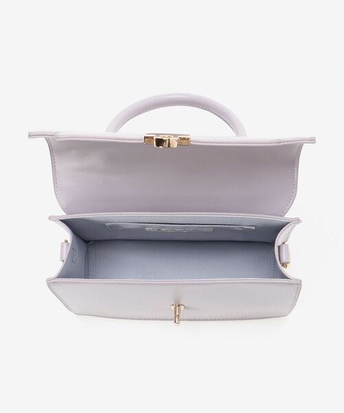 MAJESTIC LEGON（マジェスティックレゴン）の「上品カラーハンドバッグ（ハンドバッグ・レディース・ライトグレー/アイボリー/ラベンダー・FREE）」の8枚目の写真