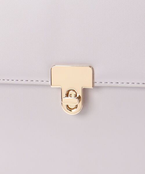 MAJESTIC LEGON（マジェスティックレゴン）の「上品カラーハンドバッグ（ハンドバッグ・レディース・ライトグレー/アイボリー/ラベンダー・FREE）」の5枚目の写真