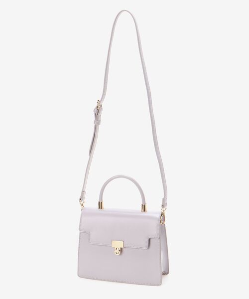 MAJESTIC LEGON（マジェスティックレゴン）の「上品カラーハンドバッグ（ハンドバッグ・レディース・ライトグレー/アイボリー/ラベンダー・FREE）」の12枚目の写真