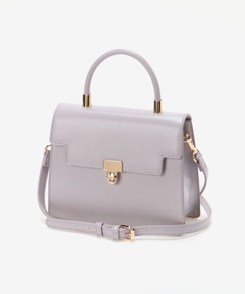 MAJESTIC LEGON（マジェスティックレゴン）の「上品カラーハンドバッグ（ハンドバッグ・レディース・ライトグレー/アイボリー/ラベンダー・FREE）」の10枚目の写真