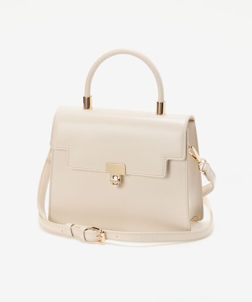 MAJESTIC LEGON（マジェスティックレゴン）の「上品カラーハンドバッグ（ハンドバッグ・レディース・ライトグレー/アイボリー/ラベンダー・FREE）」の7枚目の写真