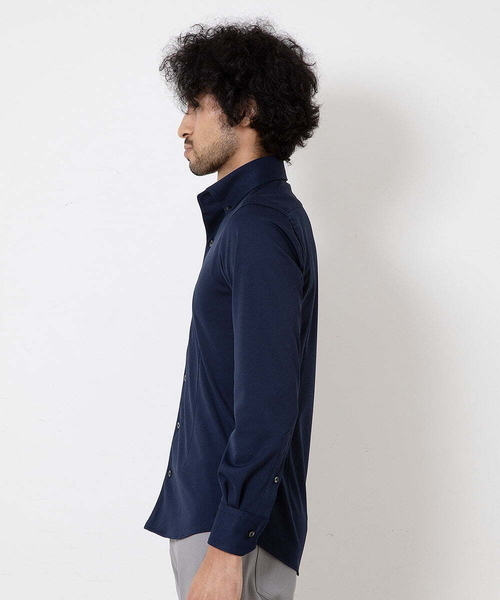 MICHEL KLEIN HOMME (ミッシェルクランオム)の「ベーシックドレスシャツ(シャツ/ブラウス・メンズ・ホワイト/ネイビー・LARGE/MEDIUM/X-LARGE)」の3枚目の写真