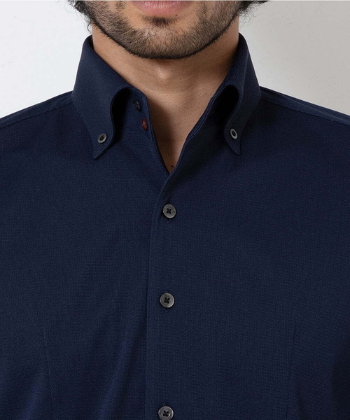 MICHEL KLEIN HOMME (ミッシェルクランオム)の「ベーシックドレスシャツ(シャツ/ブラウス・メンズ・ホワイト/ネイビー・LARGE/MEDIUM/X-LARGE)」の5枚目の写真