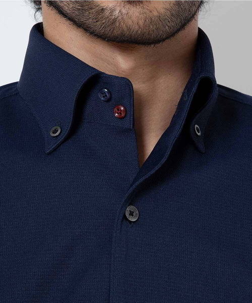 MICHEL KLEIN HOMME (ミッシェルクランオム)の「ベーシックドレスシャツ(シャツ/ブラウス・メンズ・ホワイト/ネイビー・LARGE/MEDIUM/X-LARGE)」の6枚目の写真