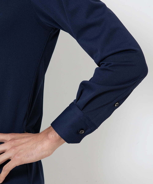 MICHEL KLEIN HOMME (ミッシェルクランオム)の「ベーシックドレスシャツ(シャツ/ブラウス・メンズ・ホワイト/ネイビー・LARGE/MEDIUM/X-LARGE)」の7枚目の写真