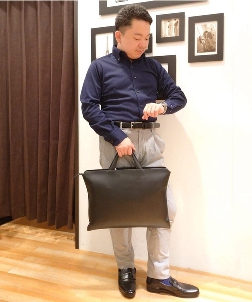 MICHEL KLEIN HOMME (ミッシェルクランオム)の「ベーシックドレスシャツ(シャツ/ブラウス・メンズ・ホワイト/ネイビー・LARGE/MEDIUM/X-LARGE)」の10枚目の写真