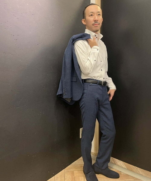 MICHEL KLEIN HOMME (ミッシェルクランオム)の「ベーシックドレスシャツ(シャツ/ブラウス・メンズ・ホワイト/ネイビー・LARGE/MEDIUM/X-LARGE)」の17枚目の写真