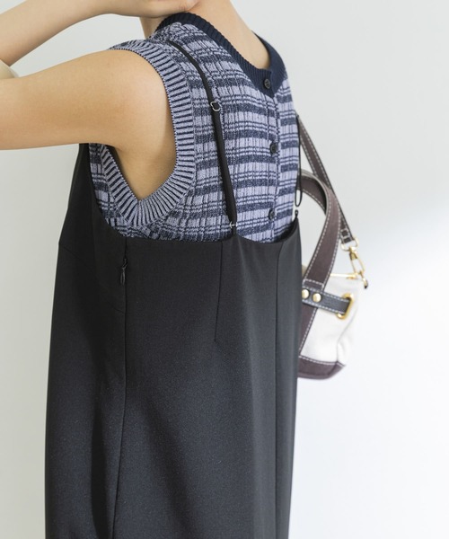 URBAN RESEARCH（アーバンリサーチ）の「ストレートキャミワンピース（ワンピース・レディース・チャコールグレー/ブラック/モカ・38/36）」の8枚目の写真