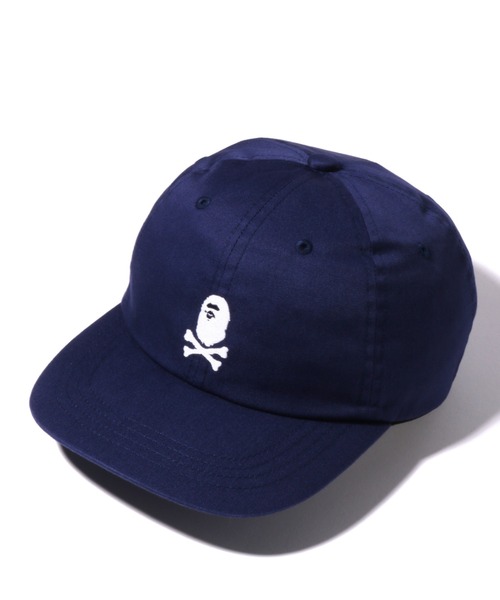 A BATHING APE（アベイシングエイプ）の「APE CROSSBONE PANEL CAP M（キャップ・メンズ・レッド/イエロー/グリーン/ネイビー・FREE）」の3枚目の写真