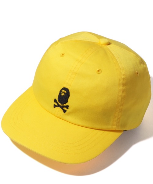 A BATHING APE（アベイシングエイプ）の「APE CROSSBONE PANEL CAP M（キャップ・メンズ・レッド/イエロー/グリーン/ネイビー・FREE）」の4枚目の写真