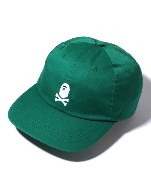 A BATHING APE（アベイシングエイプ）の「APE CROSSBONE PANEL CAP M（キャップ・メンズ・レッド/イエロー/グリーン/ネイビー・FREE）」の2枚目の写真