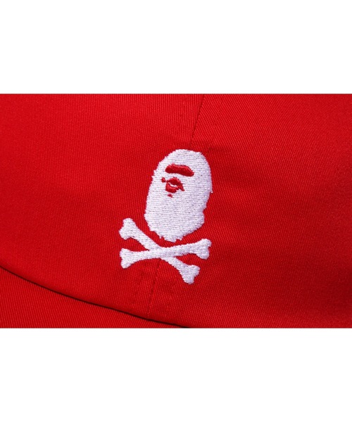 A BATHING APE（アベイシングエイプ）の「APE CROSSBONE PANEL CAP M（キャップ・メンズ・レッド/イエロー/グリーン/ネイビー・FREE）」の8枚目の写真