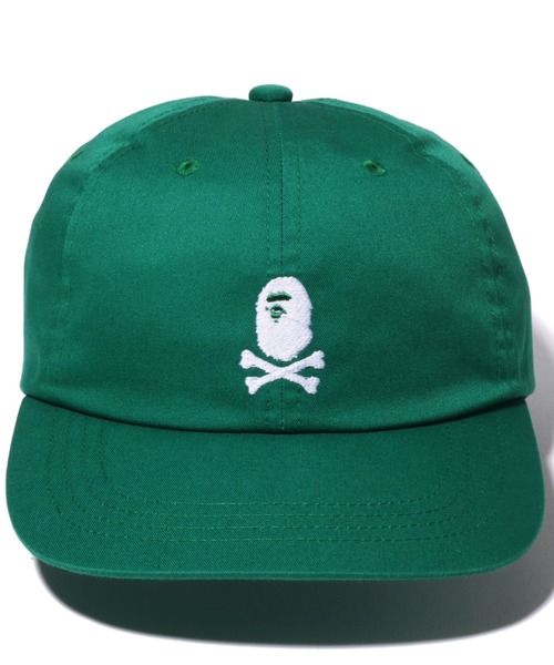 A BATHING APE（アベイシングエイプ）の「APE CROSSBONE PANEL CAP M（キャップ・メンズ・レッド/イエロー/グリーン/ネイビー・FREE）」の9枚目の写真