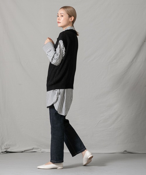Torrazzo Donna（トラッゾドンナ）の「ハーフZIPニットベスト