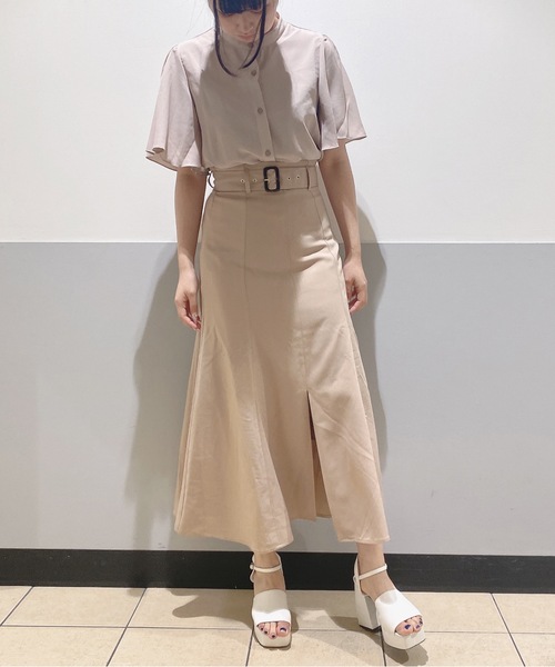 TORTE（トルテ）の「前スリットマーメイドスカート（スカート・レディース・ブルー系その他/ライトブラウン/ブラウン系その他/ベージュ/ブラック/ブラック系その他/グレー系その他・FREE）」の6枚目の写真