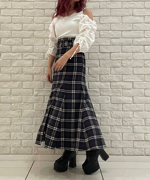 TORTE（トルテ）の「前スリットマーメイドスカート（スカート・レディース・ブルー系その他/ライトブラウン/ブラウン系その他/ベージュ/ブラック/ブラック系その他/グレー系その他・FREE）」の7枚目の写真