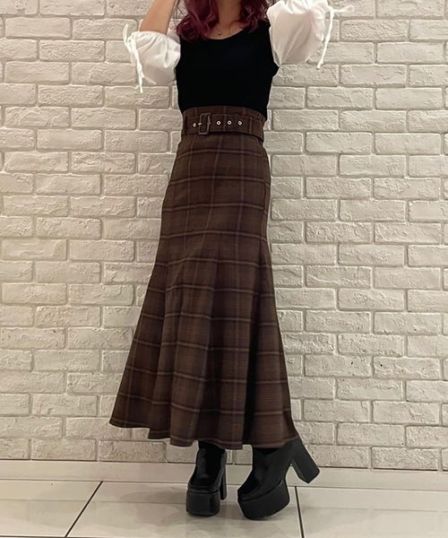 TORTE（トルテ）の「前スリットマーメイドスカート（スカート・レディース・ブルー系その他/ライトブラウン/ブラウン系その他/ベージュ/ブラック/ブラック系その他/グレー系その他・FREE）」の20枚目の写真