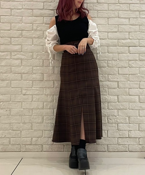 TORTE（トルテ）の「前スリットマーメイドスカート（スカート・レディース・ブルー系その他/ライトブラウン/ブラウン系その他/ベージュ/ブラック/ブラック系その他/グレー系その他・FREE）」の21枚目の写真