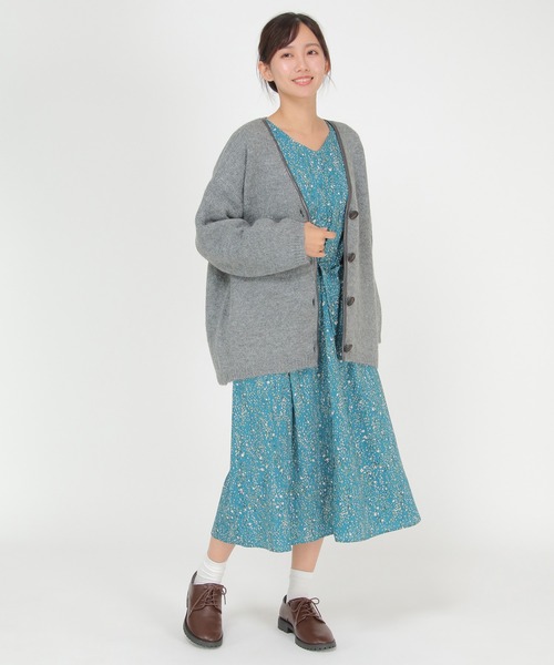LBC(エルビーシー)の「パイピングニットカーディガン(カーディガン/ボレロ・レディース・グレー/グリーン/ベージュ・M)」の12枚目の写真