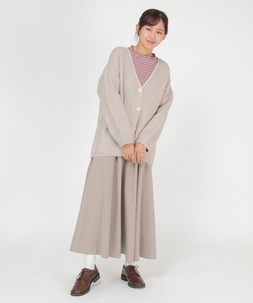LBC(エルビーシー)の「パイピングニットカーディガン(カーディガン/ボレロ・レディース・グレー/グリーン/ベージュ・M)」の14枚目の写真