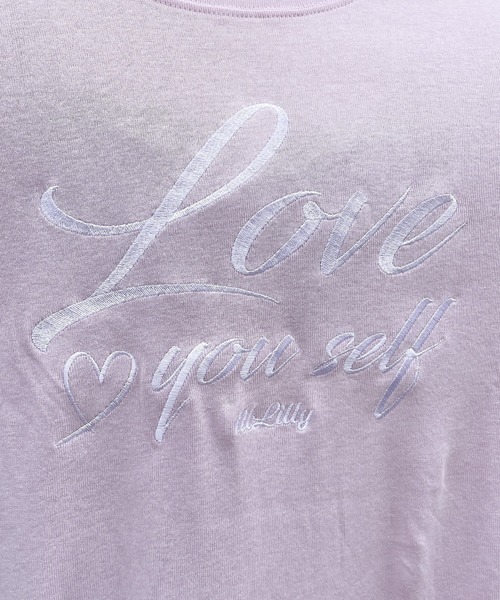 lilLilly（リルリリー）の「Love you self Tシャツ（Tシャツ/カットソー・レディース・ブラック/ピンク/ブルー・FREE）」の21枚目の写真