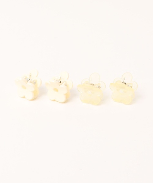 apres jour(アプレジュール)の「【apres jour×ARIAZ】フラワーミニヘアクリップ4SET(バレッタ/ヘアクリップ・レディース・アイボリー/ピンクベージュ・FREE)」の10枚目の写真