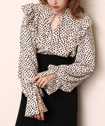 one after another NICE CLAUP | フェミニンで上品な印象。前後2WAYリボンブラウス(シャツ/ブラウス)