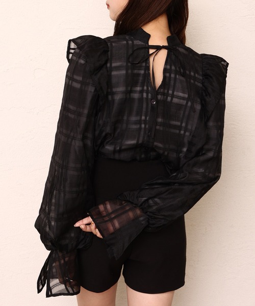 one after another NICE CLAUP(ワンアフターアナザーナイスクラップ)の「フェミニンで上品な印象。前後2WAYリボンブラウス(シャツ/ブラウス・レディース・ベージュ/ブラウン/ホワイト系その他/ブラック系その他・FREE)」の13枚目の写真