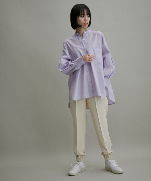 ADAM ET ROPE'（アダムエロペ）の「【ZOZO限定】TCブロードバンドカラーシャツ（シャツ/ブラウス・レディース・ブラック/ホワイト/ブルー/サックスブルー/ピンク系その他2・FREE）」の21枚目の写真