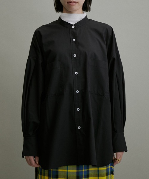 ADAM ET ROPE'（アダムエロペ）の「【ZOZO限定】TCブロードバンドカラーシャツ（シャツ/ブラウス・レディース・ブラック/ホワイト/ブルー/サックスブルー/ピンク系その他2・FREE）」の9枚目の写真