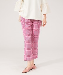 qualite | ビッグチェックドロストパンツ(その他パンツ)
