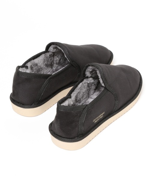 BAYFLOW(ベイフロー)の「フェイクスウェードボアスリッポン(スリッポン・メンズ・ブラック/ベージュ・SMALL/MEDIUM)」の4枚目の写真