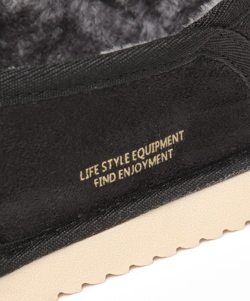 BAYFLOW(ベイフロー)の「フェイクスウェードボアスリッポン(スリッポン・メンズ・ブラック/ベージュ・SMALL/MEDIUM)」の8枚目の写真