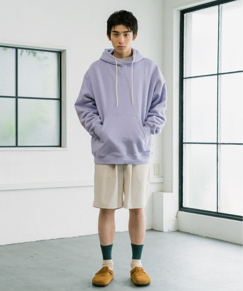 WHIMSIC（ウィムジック）の「【WHIMSIC】ヘビーウェイトスウェットフーディー（スウェット・メンズ・ブラック/ライトグレー/パープル・FREE）」の14枚目の写真