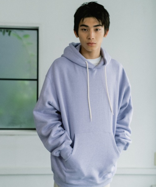 WHIMSIC（ウィムジック）の「【WHIMSIC】ヘビーウェイトスウェットフーディー（スウェット・メンズ・ブラック/ライトグレー/パープル・FREE）」の16枚目の写真