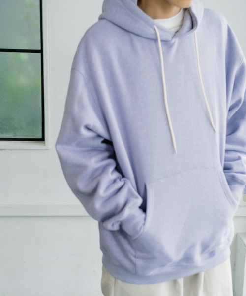 WHIMSIC（ウィムジック）の「【WHIMSIC】ヘビーウェイトスウェットフーディー（スウェット・メンズ・ブラック/ライトグレー/パープル・FREE）」の17枚目の写真