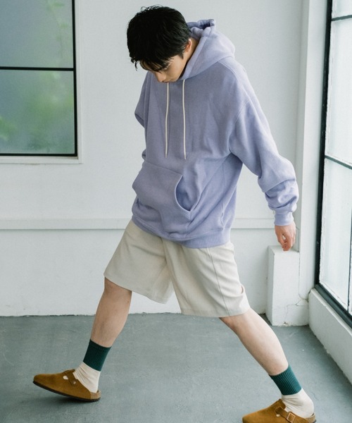 WHIMSIC（ウィムジック）の「【WHIMSIC】ヘビーウェイトスウェットフーディー（スウェット・メンズ・ブラック/ライトグレー/パープル・FREE）」の19枚目の写真